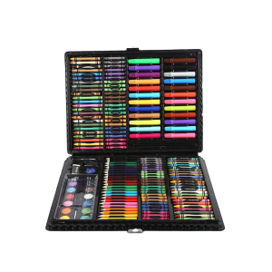 168 Pieces Art Set Kids Painting Sets with Crayons Oil Pastels Colour Maker