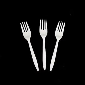 100 x Reusable Plastic Forks White Disposable Cutlery Fork For Catering Weddings Events