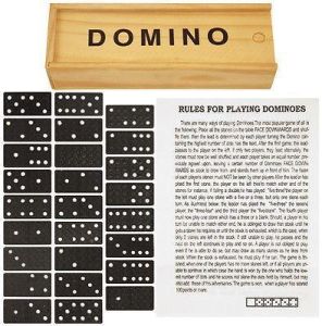 Double Six Dominoes Classic Family Kids Game Traditional Standard Board Travel