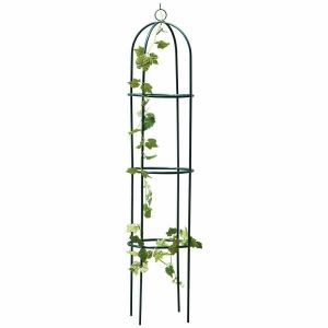 1.9M Garden Obeisk Steel Outdoor Rose Plant Arch Climbing Support Trellis