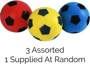 Sponge/Foam Soccer Football 20cm Size 5 Red/Blue/yellow Indoor/Outdoor Use 