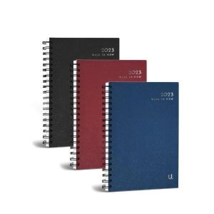 2023 A5 Spiral Bound Week To View Diary WTV With Hourly Slots For Week Days