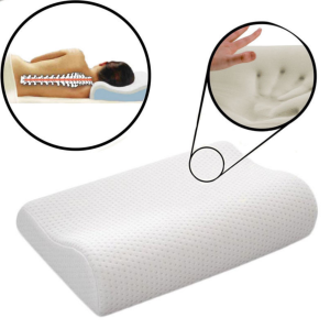 Contour Memory Foam Pillow Neck Back Support Orthopaedic Firm Head Cervical Bed