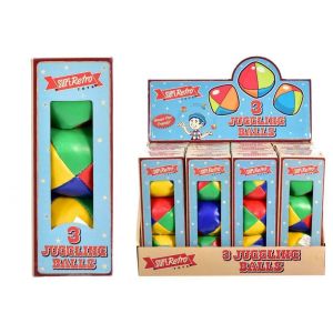Coloured Juggling Balls Circus Clown Learn To Juggle Circus Toys Pack 3 NEW
