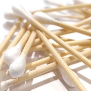 400 Bamboo Cotton Buds Wooden Eco Friendly Makeup Earbuds Biodegradable Vegan