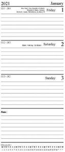 2021 Slim Week to View WTV Classic Appointment Desk Diary Hard Back Case (Blue)