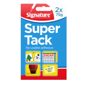 2pk Blu Tack Super Blue Tac 150g Reusable Handy Size Adhesive Putty Glue Posters
