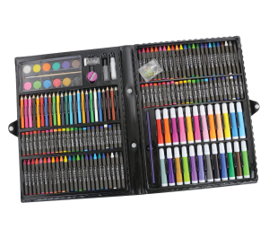90 AMD & 168 Pieces Painting  Art Set With Crayons Oil Pastel Colors For Crafting Use School Childrens
