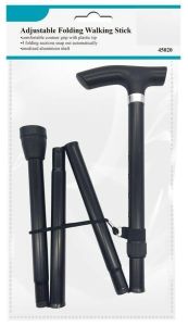 Easy Fold Walking Stick Fully Adjustable Lightweight Aluminium Folding Sticks