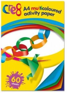 A4 Multi Colour Activity Paper Pad Drawing Art Kids Activity Scrap Book Craft Card