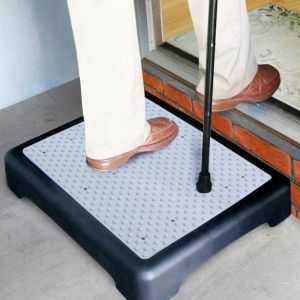 Half Step AntiSlip Disability Climb Door Walking Mobility Aid XLarg Platform
