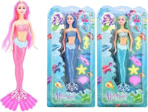 Stunning Little Mermaid Dolls Princesses with sea animals Girls special TY118