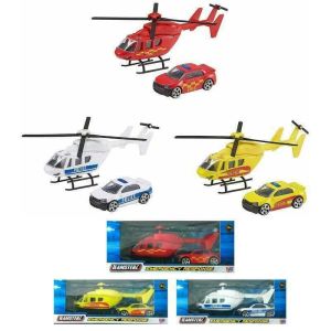 Emergency Response Helicopter Car Toy Police Vehicle Kids Gift