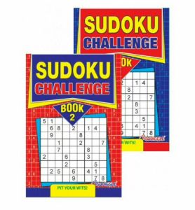 2 x A5 Sudoku Puzzle Books Book 196 Challenge Puzzles Pages Fun Trivia Books 1&2