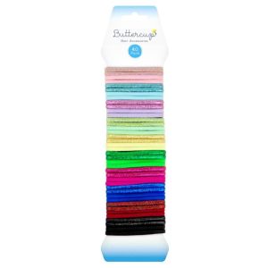 Hair Elastics Bands Hairbands Assorted Colour Ponytail Holder Pack Of 40