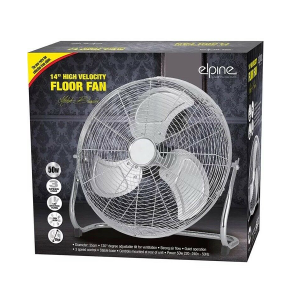 14" Chrome High Velocity Electric Cooling Fan 3 Speed Free Standing Gym Fan New