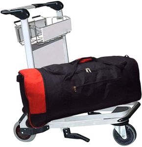 Foldable Travel Trolley Sports Luggage Lightweight Durable Bag Adjustable Strap