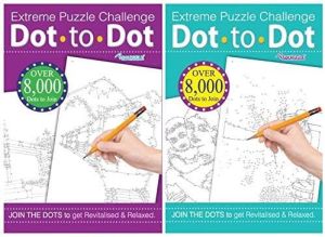 Martello Extreme Dot to Dot Puzzles for Adults - Set of 2 A4 Books