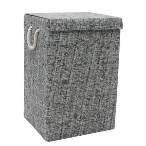 Urban Rectangle Paper Laundry Large Basket With Rope Handle For Clothes Home Use