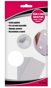 Self Adhesive Hook & Loop Sticky Pads reusable pads Home-Garden Car Easy to Use