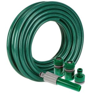 Reinforced Flexible Pressure Washer PVC Hose Pipe Watering Spray (50FT)