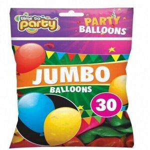 30 Jumbo Big Plain Balloons For Party Decorations, Birthday Parties Supplies