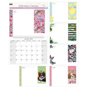2022 Memo Family Calendar With Shopping List Planner Organiser X 1 Random