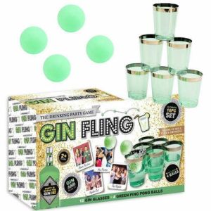 Gin Fling Ping Pong Adult Drinking Game Christmas & New Year Hen Stag Party Shot For Adults