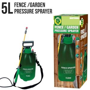 5L Fence Pressure Sprayer Green Pump Sprayer Adjustable Nozzle Weedkiller Bottle