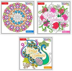 Adult Colouring Books Theraph Amazing Designs 2nd Edition