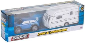 TOY CAR AND CARAVAN TOW HOLIDAY KIDS TOURING DIE VAST TEAMSTERS VEHICLE MODEL
