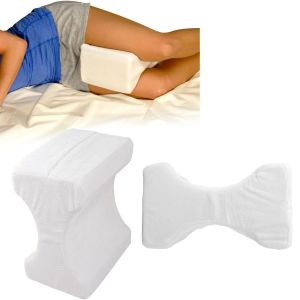 Contour Memory Foam Leg Pillow Orthopaedic Cushion Support Reduce Pain Back Hips Knee