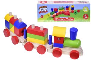 Wooden Blocks Train Set