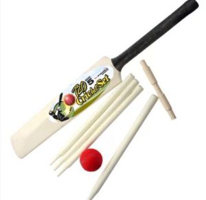 Kids Junior Cricket Set Bat Size 5 For Children with a Ball Bails and Stumps UK
