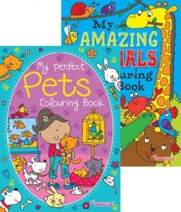Amazing Animals & Pets Colouring Books