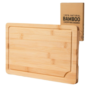 Bamboo Chopping Board Extra Large Size Cutting Board 45cm x 30cm x 2cm Reversible Wooden Cutting Board