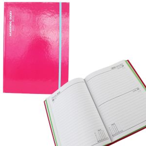 2021-2022 A5 One Day to Page Casebound Academic Mid-Year Teacher StudnetDiary-Pink