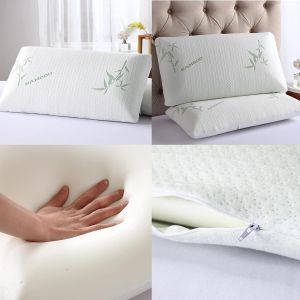 Bamboo Memory Foam Pillow Orthopaedic Firm Anti Bacterial Head Neck Back Support