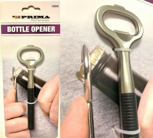 PREMIUM QUALITY STAINLESS STEEL BOTTLE OPENER HEAVY DUTY DRINK LID KITCHENWARE .