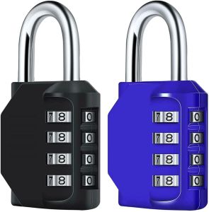 2 X 4 Digit Combination Lock Padlock Outdoor Weatherproof Security Locker 