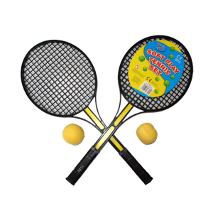 TWIN TENNIS RACQUET WITH FOAM BALL