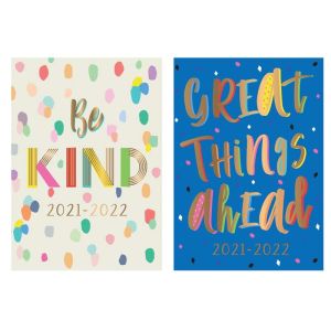 A5 Academic 2021-2022 Diary Week to View HB Case bound Mid Year Student Diary