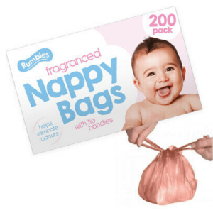 Fragranced Nappy Bags x 200 - Baby Changing Clean Change Fresh