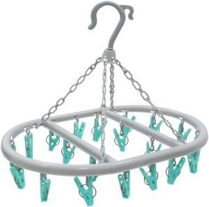 Oval Sock Dryer with 20 Pcs Clothes Pegs Sock Hanger for Washing Line Quick and Efficient Drying Sock Dryer with pegs
