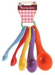 5PC Colorful Plastic Measuring Spoon Sugar Cake Baking Spoon Kitchen Accessories