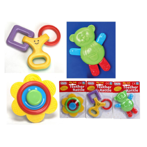My 1st Teether Rattle Fun Time Activity Toys 1 Random For New Born Baby