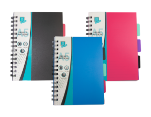 A5 Project Notebook Lined Paper with 3 Dividers 120 pages School Office Home Use - 1 X Notepad Spiral Bound Book