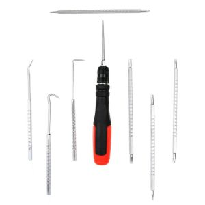 9Pc Telescopic Hook & Pick Screwdriver Set Heavy Duty Torx/Flat/Phillips Tools