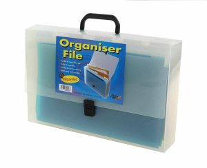 A4 5 part plastic organiser file