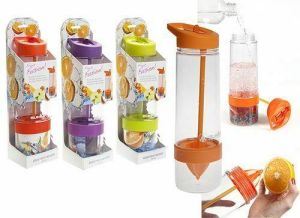 MyBento 750ml Fruit Juice Infuser Water Bottle - 1 Unit Orange Fruit Bottle